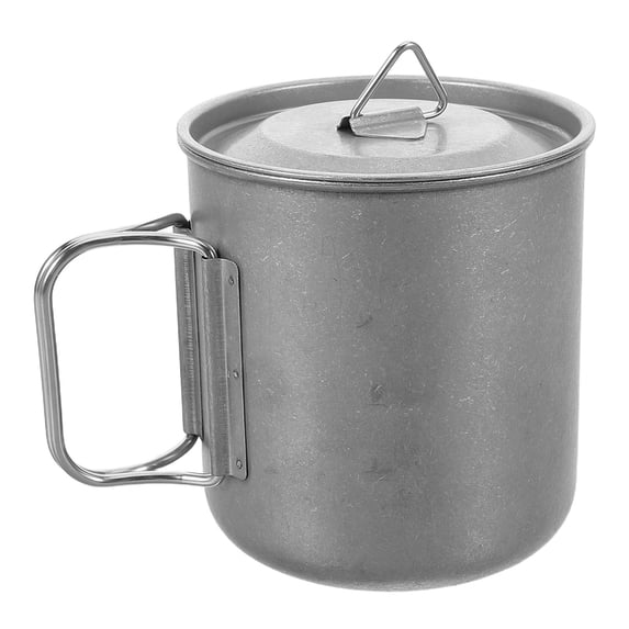 PTOOTP Portable Stainless Steel Folding Travel Mug with Spillproof Lid for Home, Office, and Outdoor Use