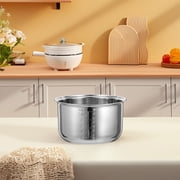 PTOOTP Stainless Steel Rice Cooker Inner Pot Plated Silver Universal for Home Efficient Heat Conduction