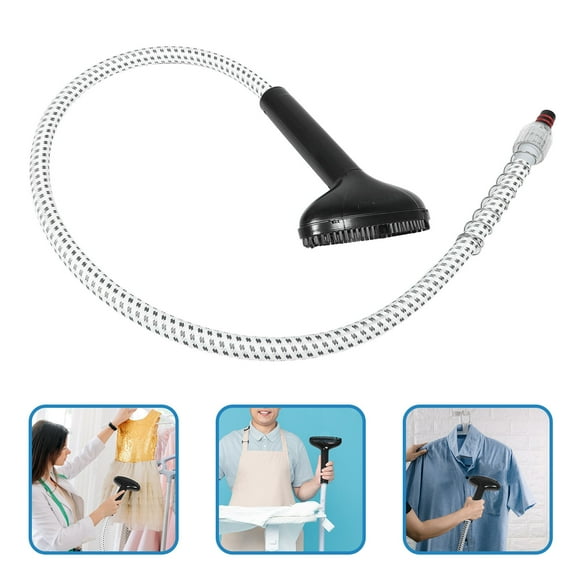 PTOOTP Garment Steamer Hose with Metal Head and Brush Attachment for Even Steam Distribution