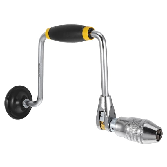 PTOOTP Multifunctional Carpenter Bit Brace Manual Drill with Comfortable Non Slip Grip