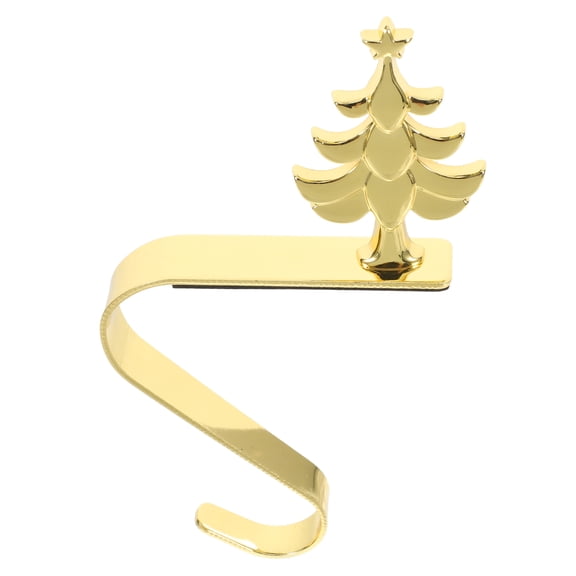 PTOOTP Golden Iron Stocking Hanger for Holiday Decorations, Metal Christmas Stocking Holder Stand