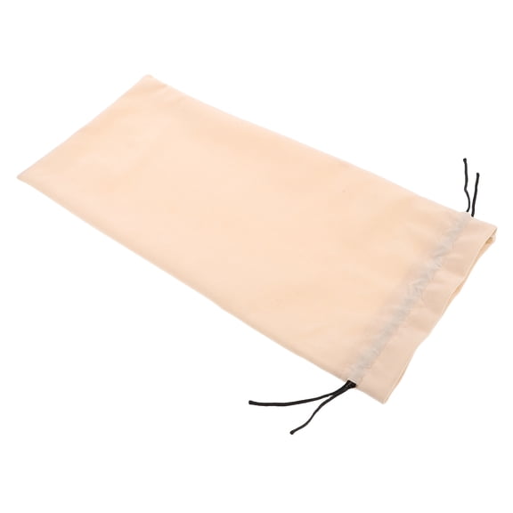 PTOOTP Beige Velvet Wind Instrument Carrying Bag with Soft Padding for Secure Storage and Easy Transport