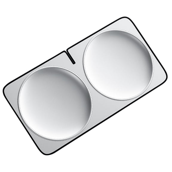 PTOOTP Car Sun Shade Windshield White Front Window Sunshade with Easy Installation