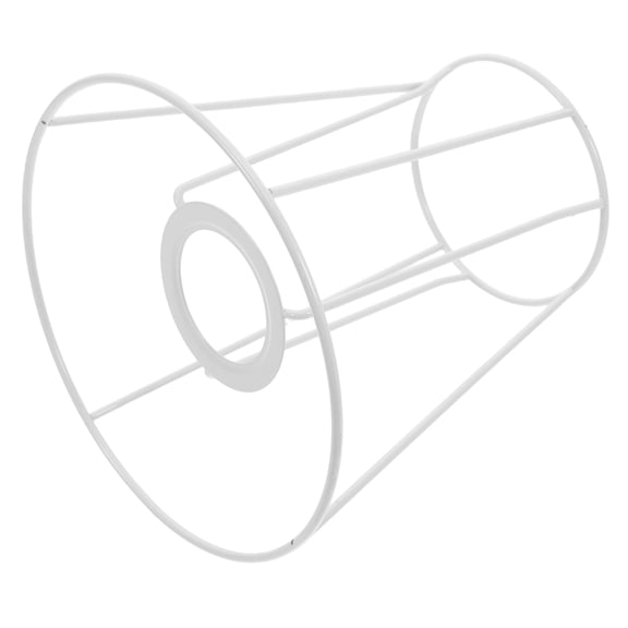 PTOOTP Cage Lampshade Frame Wrought Iron White for Lights Unique Shape Design