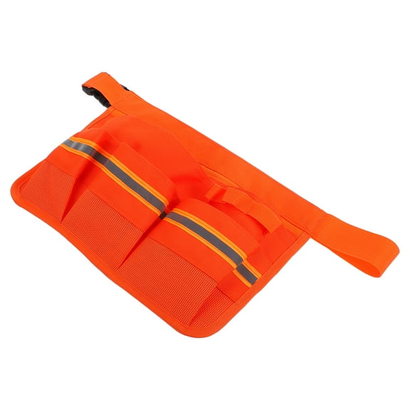 PTOOTP Adjustable Cleaning Tool Belt Pouch with Oxford Cloth in Bright Orange for Easy Access and Organization