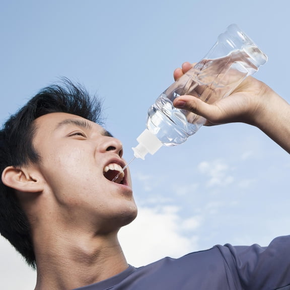 PTOOTP Reusable Transparent Push Pull Caps 40pcs for Water Bottles 1.211in