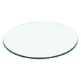 thumbnail image 1 of PTOOTP Thickened Round Clear Glass Tabletop Replacement for Dining and Coffee Tables, Transparent, , 1 Set, 1 of 8