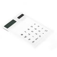 thumbnail image 1 of PTOOTP Compact White Solar Powered Calculator for Math Use Handheld Desktop, 1 of 8