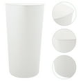 thumbnail image 1 of PTOOTP White Plastic Household Bucket for Flower Display - 1 Piece Flower Pot Container for Indoor and Outdoor Use, 1 of 8
