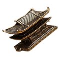 thumbnail image 1 of PTOOTP Vintage Chinese Zen Statue Golden Figurine Decorative Desktop Ornament for Home and Office Decor, 1 of 5
