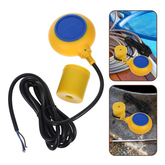 PTOOTP Water Level Control Switch for Water Tank 3 Meters Blue Plastic