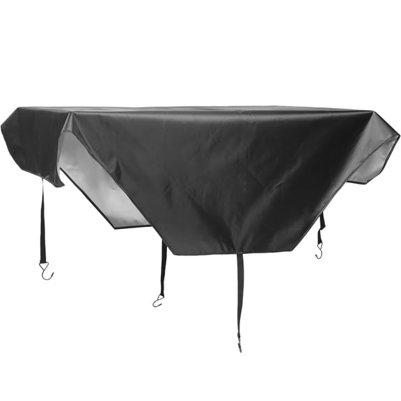 PTOOTP Weather-Resistant Outdoor AC Unit Cover, Heavy Duty Black Oxford Fabric, Protects Against Sun, Rain, Dust