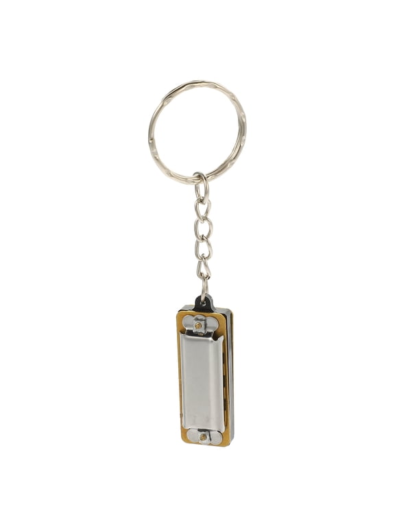 Harmonica Keychain Pendant Stainless Steel Copper Multi-Purpose Bag Decoration