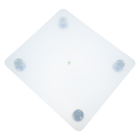 PTOOTP White Epoxy Resin Table with Adjustable Height and Leveling Board for Home and Office Use