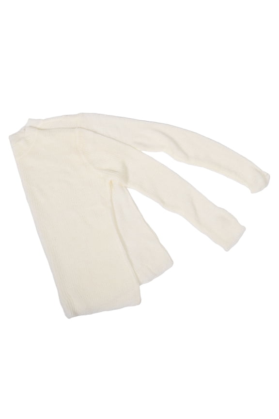 Women's White Casual Cardigan Sweater Set, Soft Cozy Fall Layering for Everyday Wear and Warm Comfort