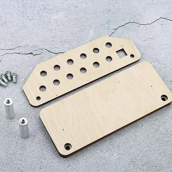 PTOOTP Khaki Wooden Holding Organizer for and Craft Tools with Alloy