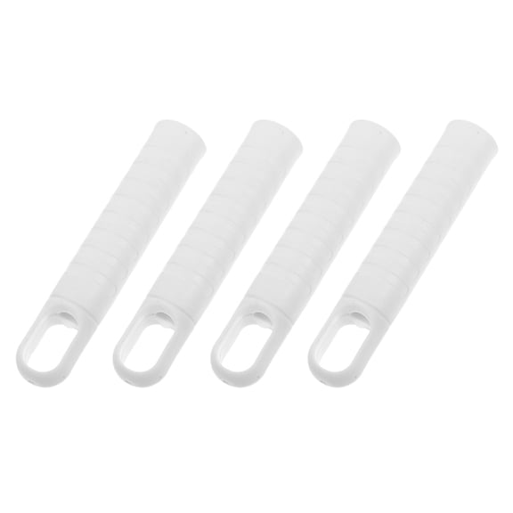 PTOOTP 4-Pack White Handle Grips for Sweeping Broom and Mop Accessories Replacement