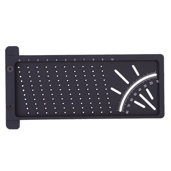 PTOOTP D Hole Ruler Measuring Tool Aluminum Alloy for Parallel Lines