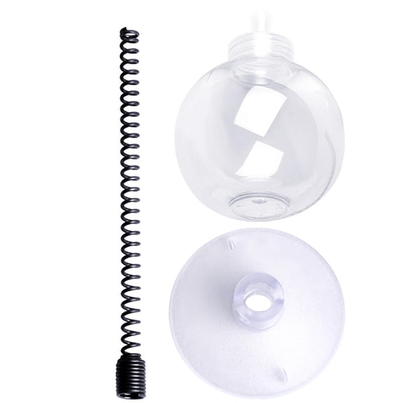 PTOOTP Spring Cat Treat Dispenser, Transparent Pet PVC, Attracts and Entertains Cats