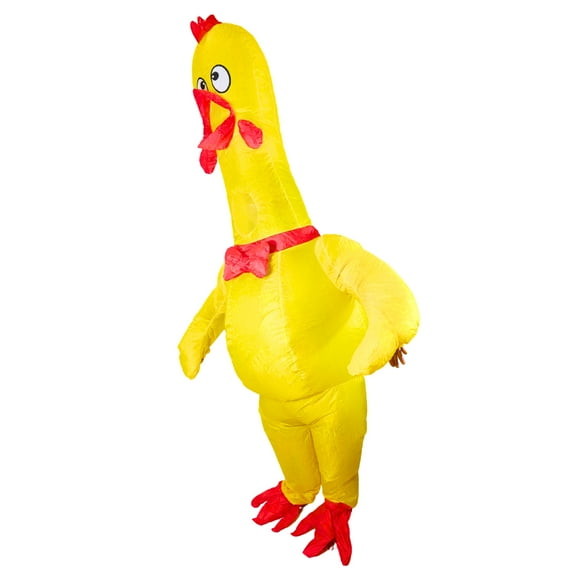 PTS Inflatable Costume Adult, Blow Up Yellow Chicken Costume for Halloween Inflatables Cosplay Party