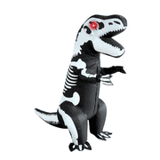 PTS Inflatable Costume Kid, Blow Up LED Light Eyes Dinosaur Skeleton Costume for Halloween Inflatables Cosplay Party