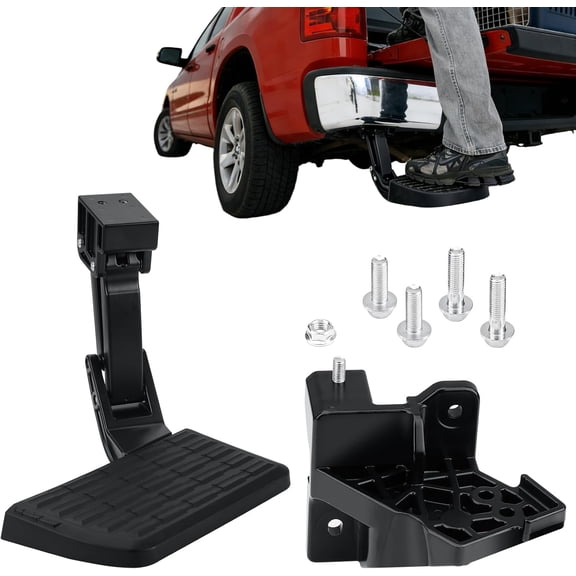 PTS30-34000 Upgraded Rear Bed step Retractable Tailgate Step for pickup trucks Compatible with 2022 2023 2024 2025 2026 Toyota Tundra, Replaces PTS3034000