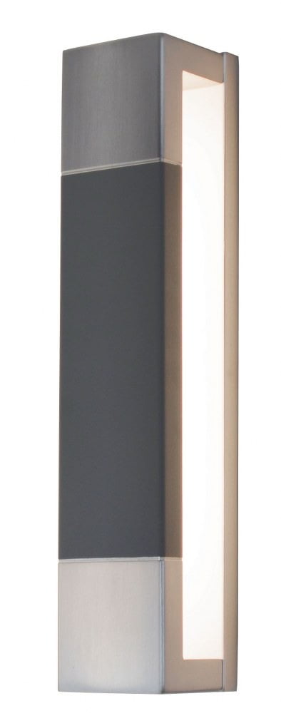 Sleek Satin Nickel 13.5" LED Wall Sconce with Dimmable Light