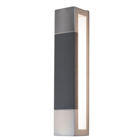 AFX Post 1-light Satin Nickel and Grey LED Sconce