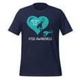 thumbnail image 1 of PTSD Awareness Shirt, Unisex, PTSD Shirt, PTSD Awareness Gift, PTSD Warrior, PTSD Awareness T-Shirt, PTSD Support, PTSD Ribbon, PTSD Month (Navy, S), 1 of 1