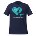 thumbnail image 1 of PTSD Awareness Shirt, Unisex, PTSD Shirt, PTSD Warrior, PTSD Awareness Gift, PTSD Awareness T-Shirt, PTSD Support, PTSD Ribbon, PTSD Month (Navy, 2XL), 1 of 1