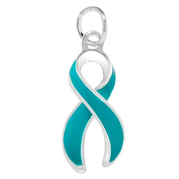 PTSD Teal Ribbon Awareness Charm