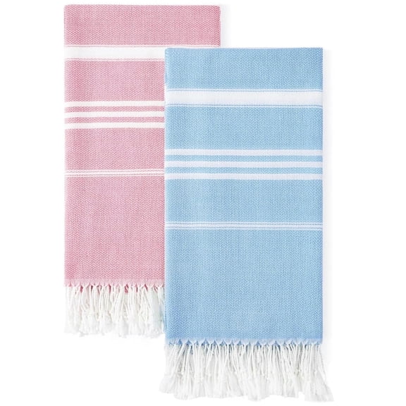 PTSPLLMY 2 Packs Turkish Beach Towels Quick Dry Sand Free Oversized Bath Pool Swim Towel Extra Large XL Big Blanket Adult Travel Essentials Cruise Accessories Must Haves Clearance Vacation Stuff