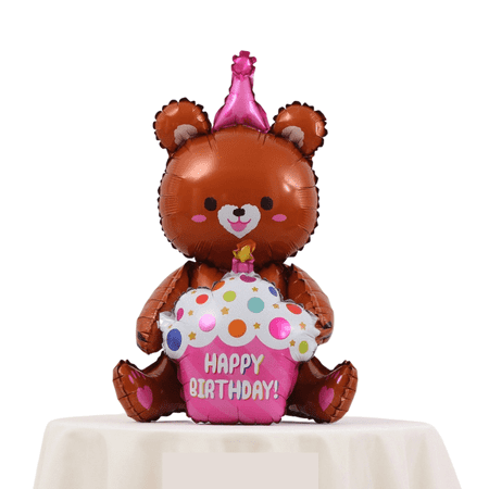 PTSPLLMY 2pcs Happy Birthday Balloon Big 41" Foil Inflated Mylar Balloons Large Self-sealing Happy Bday Delivery Ballon for Birthday Party Supplies Baby Shower Decorations