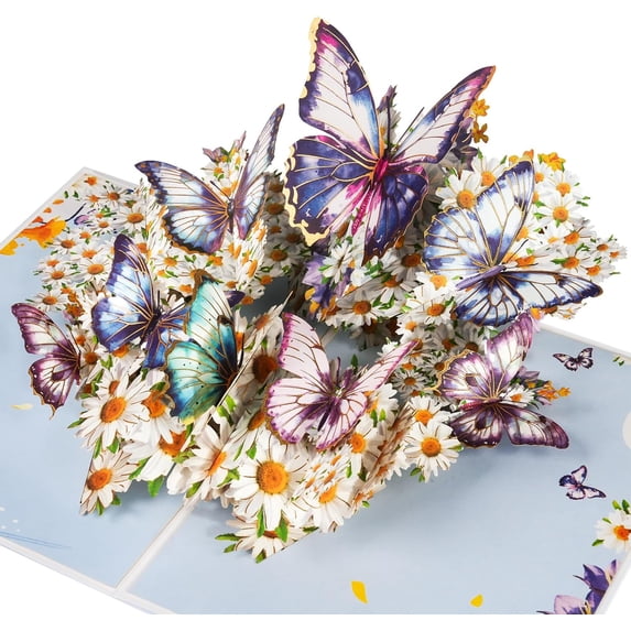 PTSPLLMY 3D Pop Up Birthday Cards for Women - Beautiful hummingbird & Flower Greeting Card with Envelope - Perfect Mother's Day, Wife, Mom, Sister, Friend Gift - Handmade 3D Paper Art Card