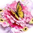 thumbnail image 1 of PTSPLLMY Birthday Card, Gold-Edged Butterfly Waltz Pop Up Card, 5x7 - 3D Greeting Card with Note Card & Envelope for Birthday, Anniversary, Thank You, Thanksgiving, Christmas, Get Well, Thinking o, 1 of 8
