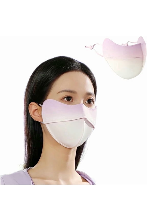 Breathable UV Face Cover UPF 50+ Women Summer Face Covering Eye Protection Sunscreen Mask Sports Face Cover