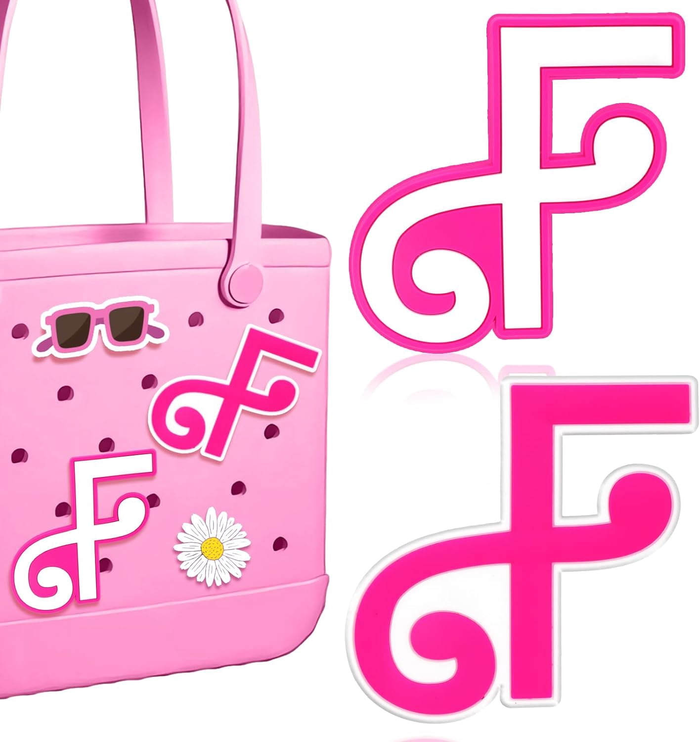 PTSPLLMY Letter Charms for Bogg Bag A-Z, 2Pcs Alphabet Charm ...