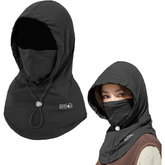 PTSPLLMY Summer Balaclavas Full Head Mask UV Protection Hood UPF 50+ Breathable Full Head Mask Face Cover for Men Women