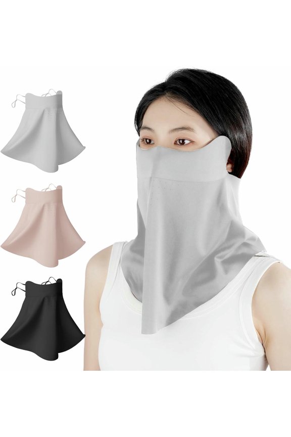 UV Sun Protection Face Mask with Neck Coverage UPF 50+ Face Shield Breathable Design for Summer Outdoor Activities