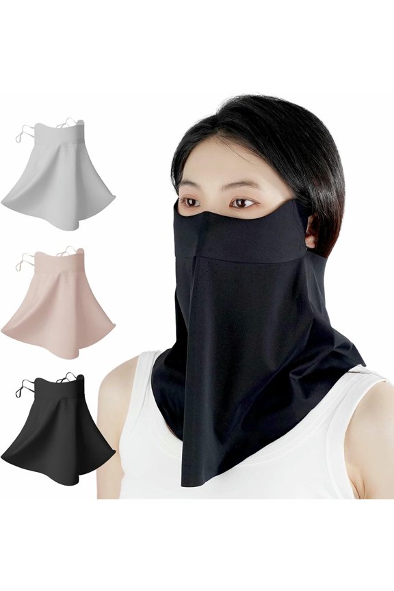 UV Sun Protection Face Mask with Neck Coverage UPF 50+ Face Shield Breathable Design for Summer Outdoor Activities