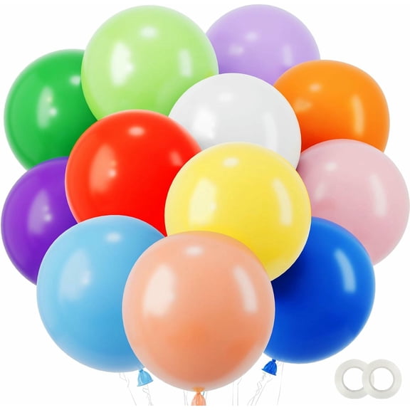 PTSPLLMY White Large Balloon 36Pack 18 Inch Latex Balloons for Birthday Wedding Anniversary Bachelorette Engagement Bridal Shower Party Decorations