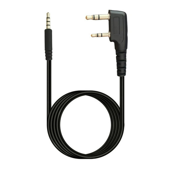 PTT Allowed K Headsets to 3.5mm Adapters Cord Walkies Talkies Sound Cable for External Speaker Use In Restaurants & Vehicles