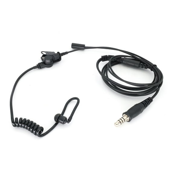 PTT Headphones Mic Earpiece Radios 7.1mm Plug Tacticals Headset Earbud
