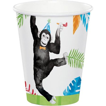 PTYC 354578 9 oz Party Animals Assorted Designs Hot & Cold Paper Cup