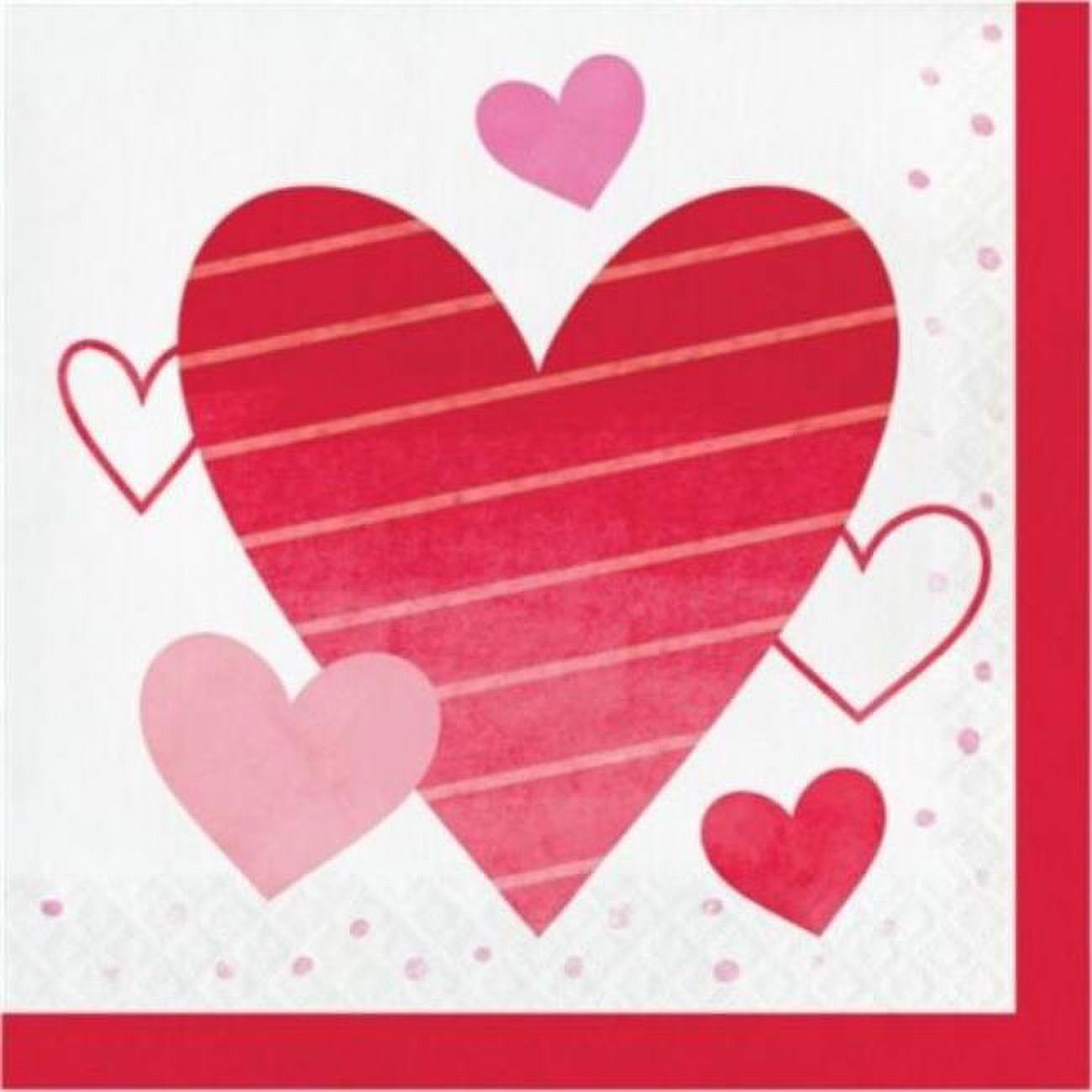 PTYC 355992 Luncheon Valentines Day Paper Napkins Party Supplies