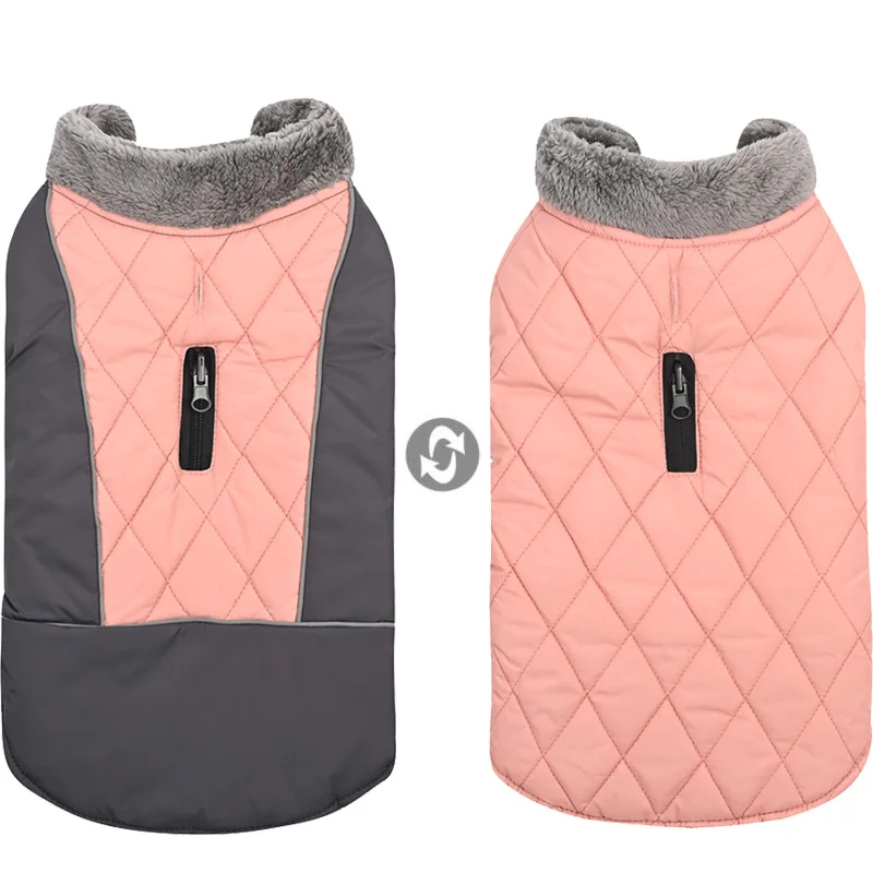 PTYSQJGDX Padded Winter Clothes for Small Medium Large Dogs Jacket