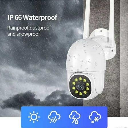 PTZ 1080P WIFI Camera Outdoor 4X Speed Dome WiFi Wireless CCTV Camera US, Smart Household Appliances