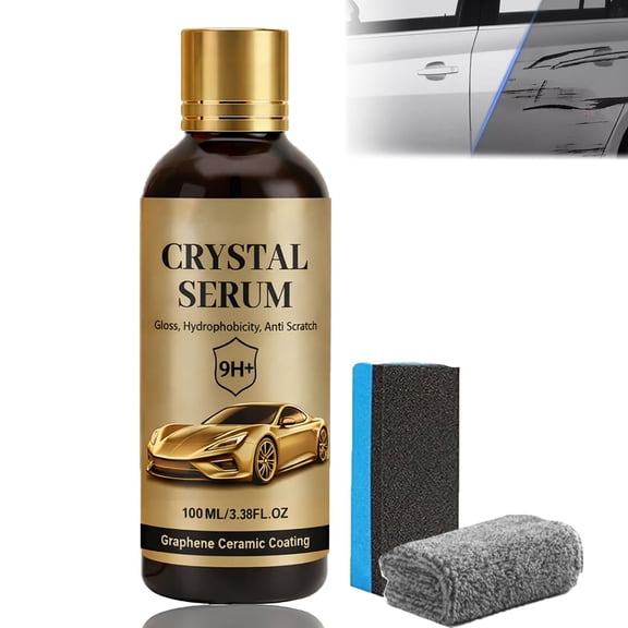 PTZ Crystal Serum,Advanced Graphene Ceramic Coating for Cars,Ceramic Car Coating Kit,9h+ Graphene Ceramic-Coating for Auto Car Paint Protection(1PC)