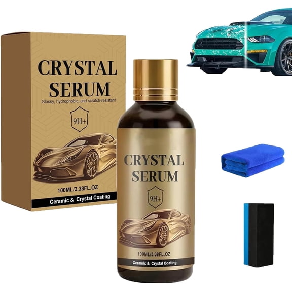 PTZ Crystal Serum, 2026 PTZ Crystal Serum for Cars, Ceramic Car Coating Kit, Advanced Graphene Ceramic Coating for Cars, 9h Graphene Coating for Auto Car Detailing