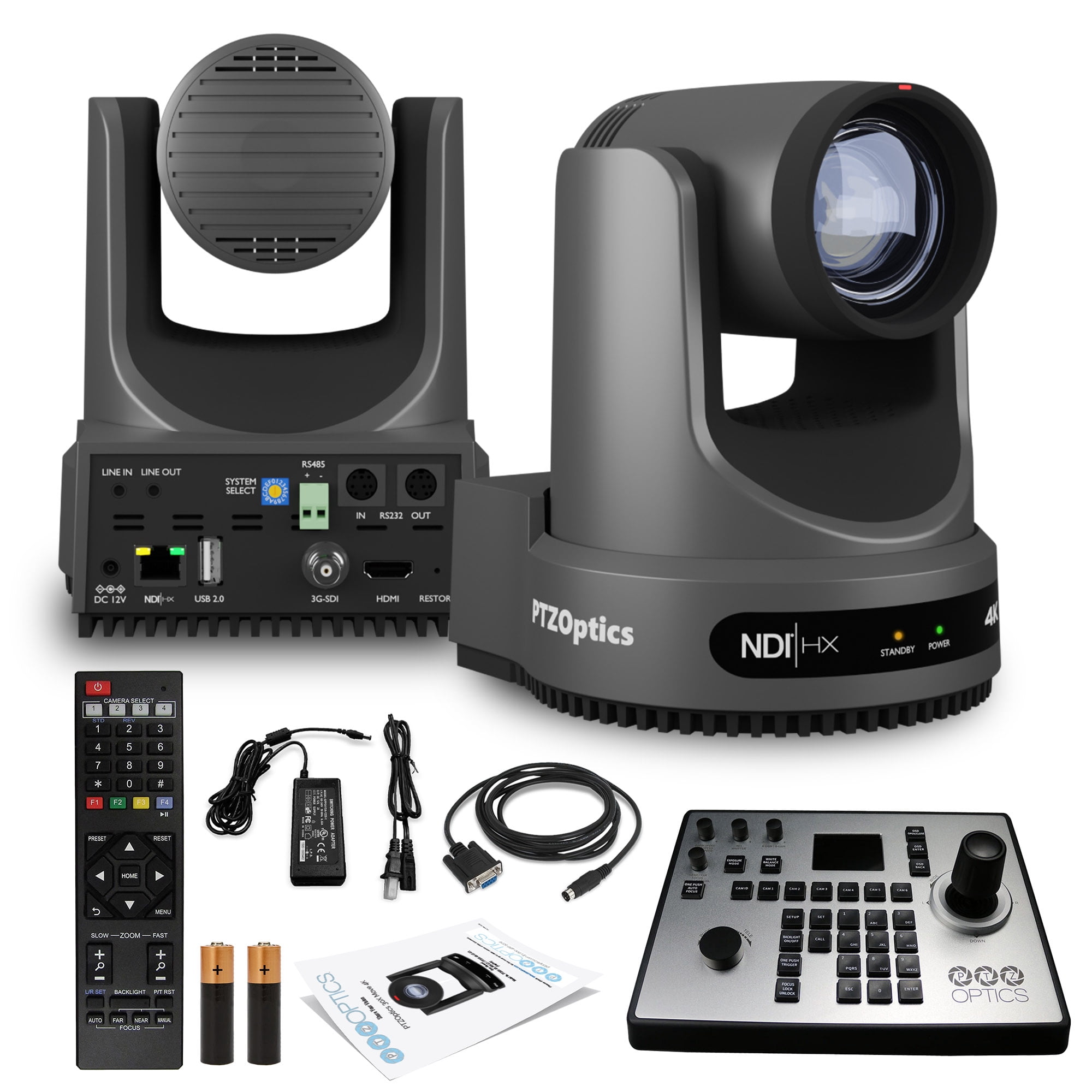 PTZOptics Move 4K SDI/HDMI/USB/IP PTZ Camera with 20x Optical Zoom ...